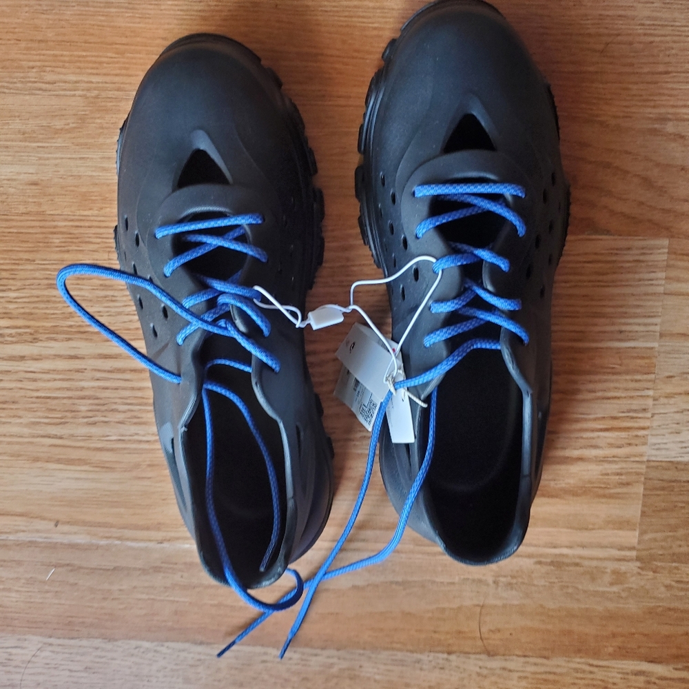 Mens Blue and Black Sandals